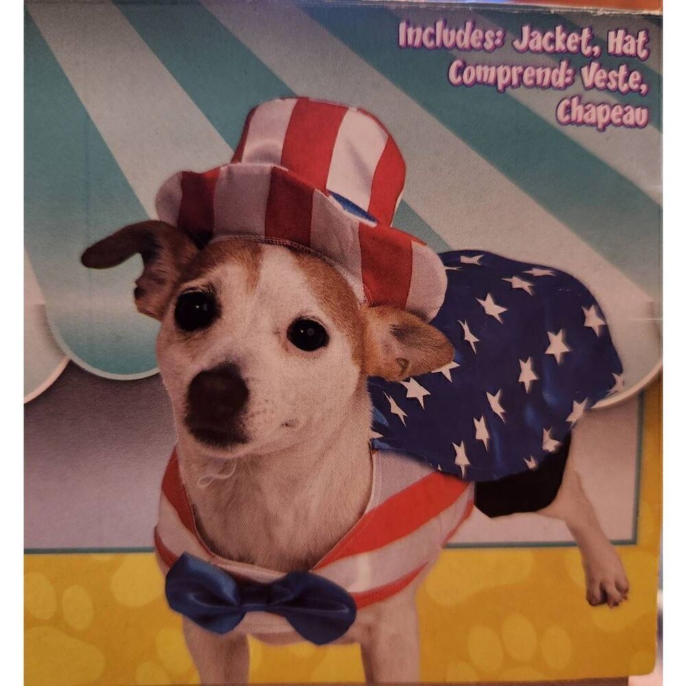 NWOT Rubie's LARGE Uncle Sam pet costume
